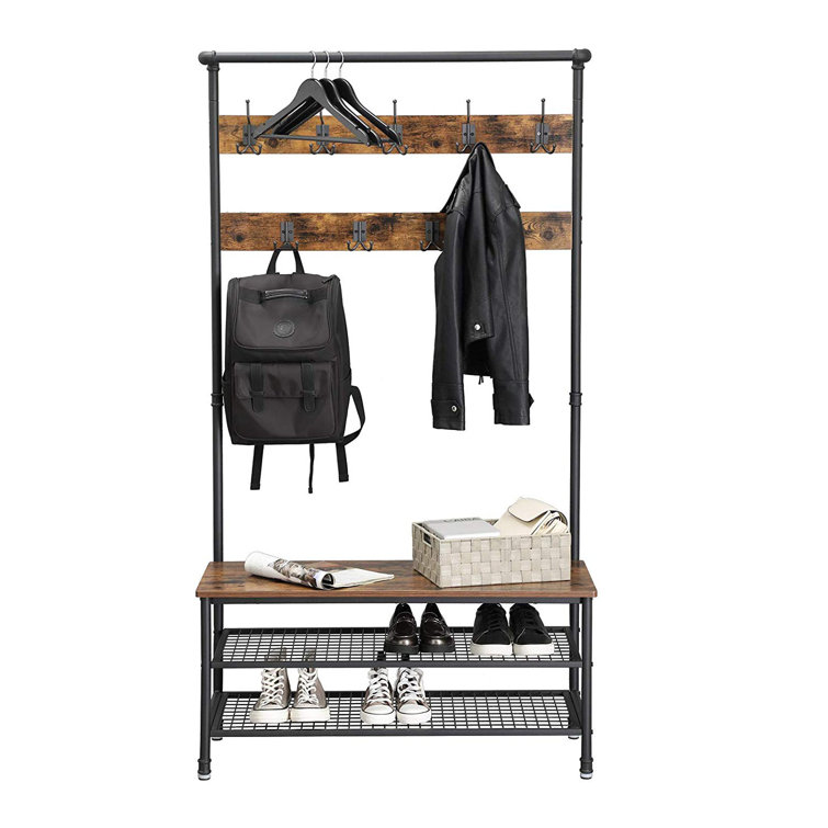 Williston Person Hall Tree with Bench and Shoe Storage & Reviews